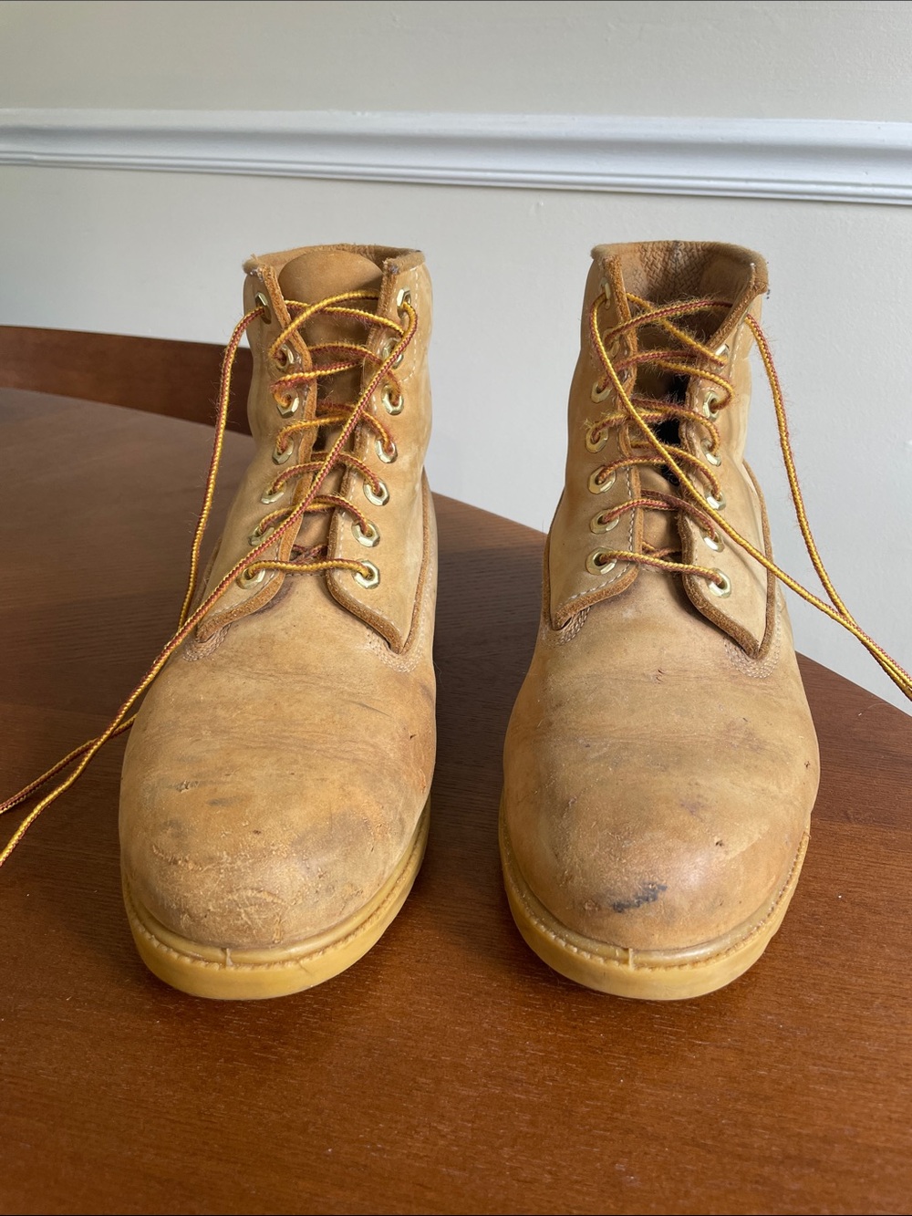 Timberland Men's Tan Lace-Up Work Boots - Rugged Suede Upper
